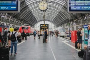 aankomst bij een zakelijke afspraak in Duitsland